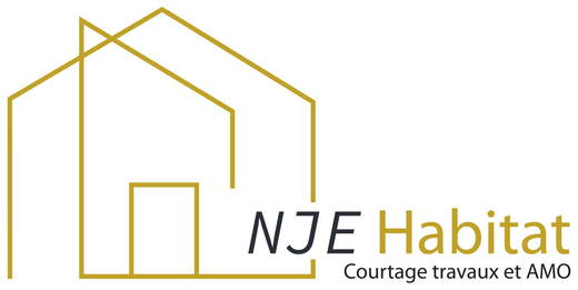 Logo NJE Habitat, courtage travaux et AMO