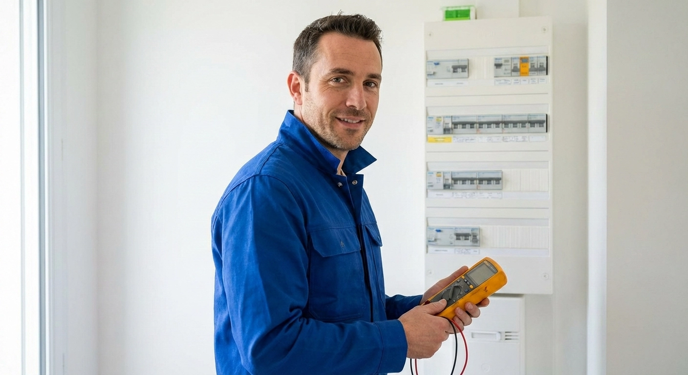 électricien rassurant